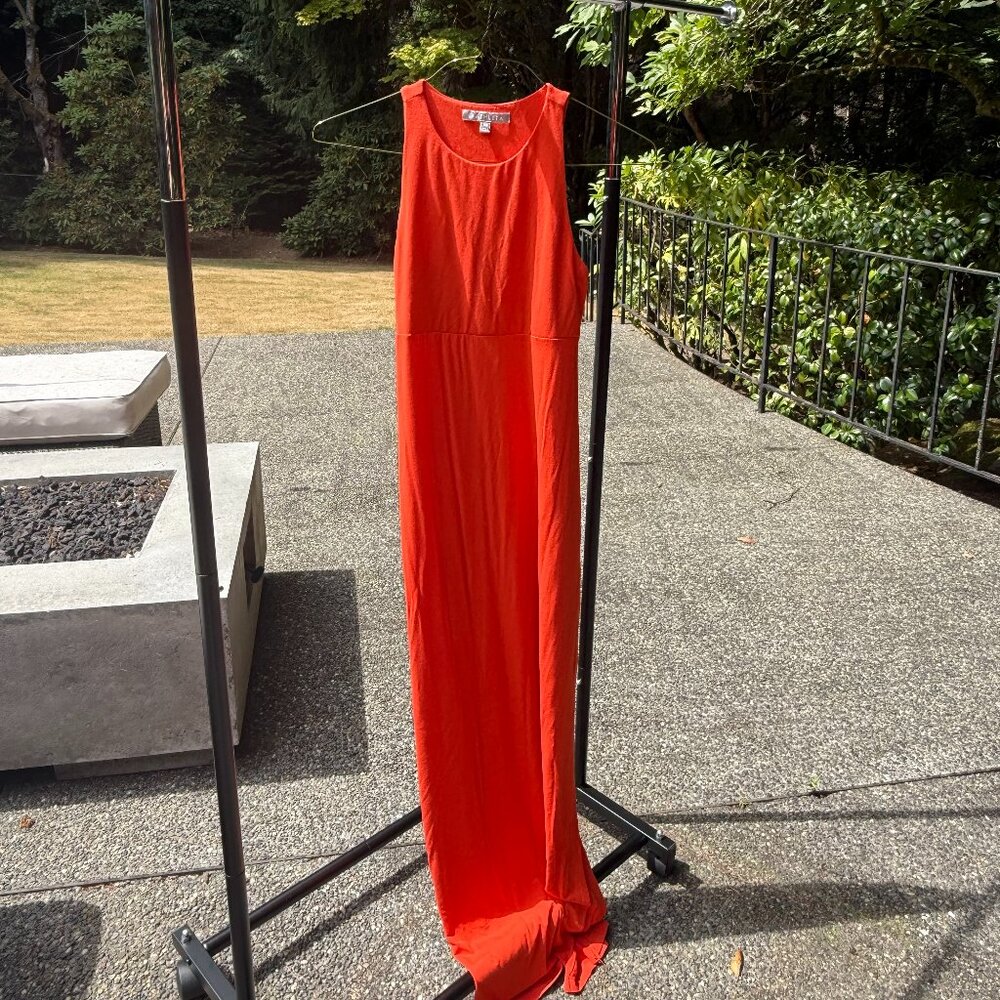 Athleta Santorini Maxi Dress - "Torch Red" (Orange)